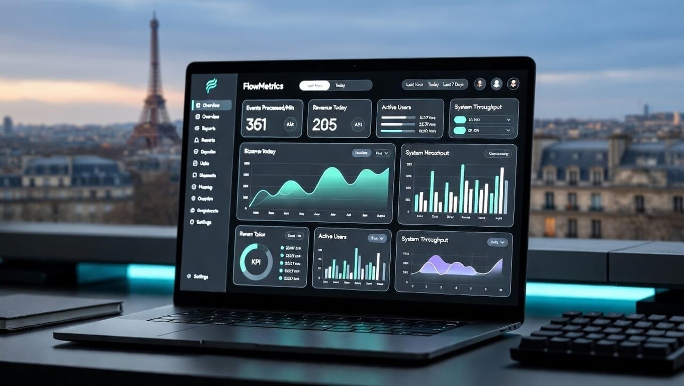FlowMetrics revenue breakdown chart