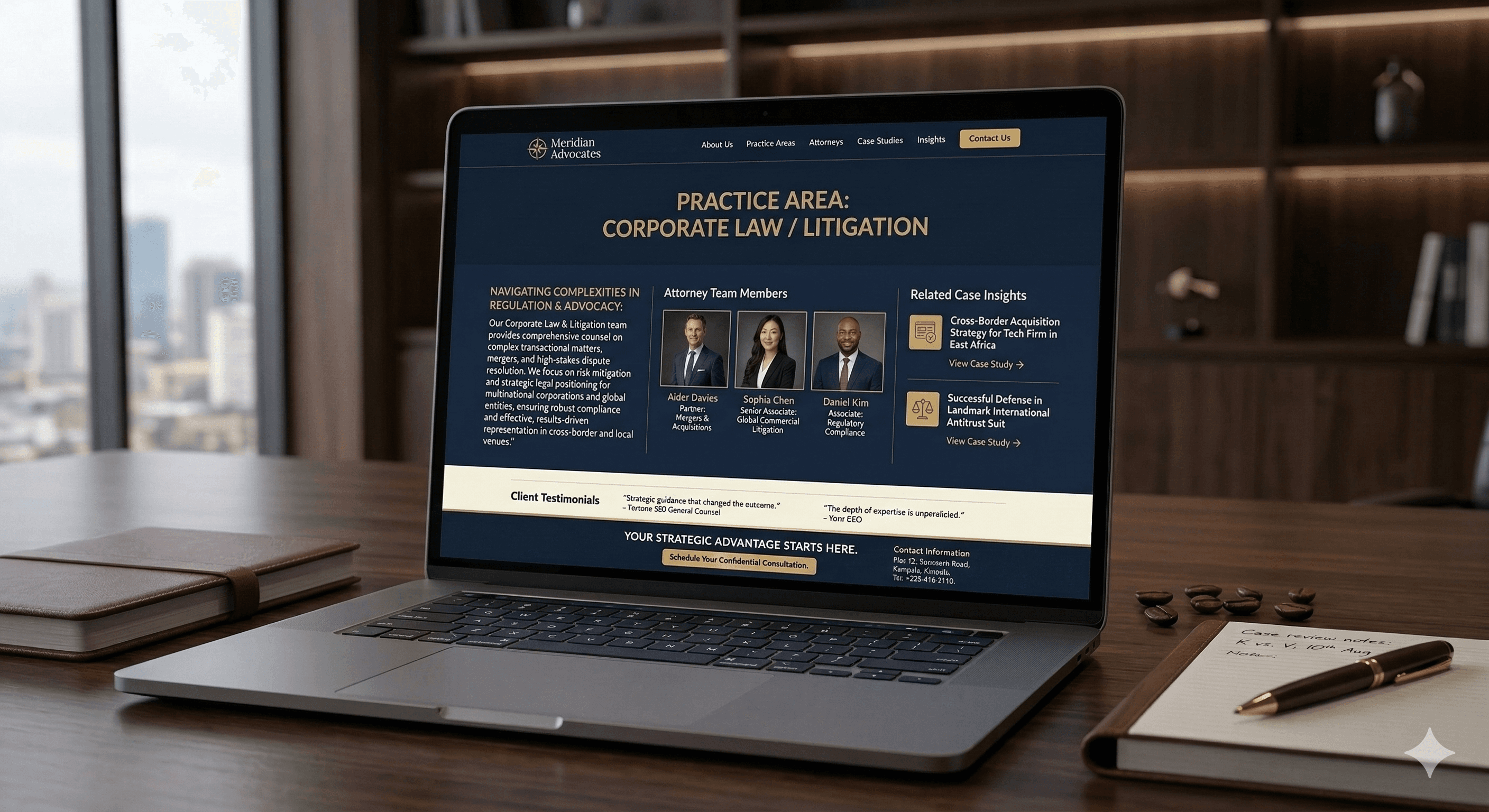 Meridian practice area page