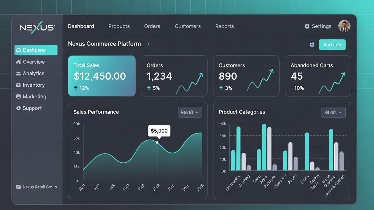 Nexus Commerce mobile checkout flow