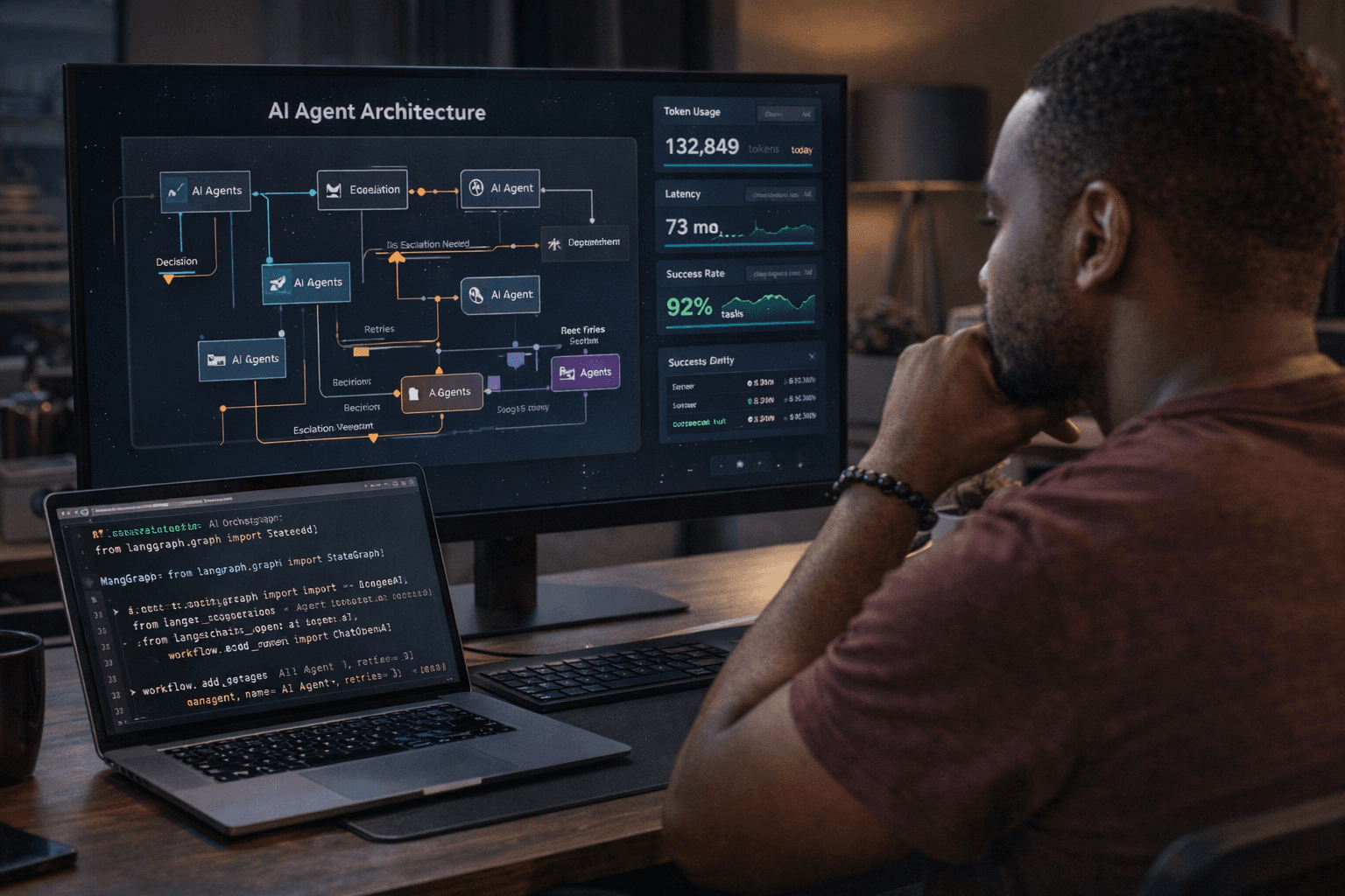 Figma file showing a component library with tokens, variants, and documentation