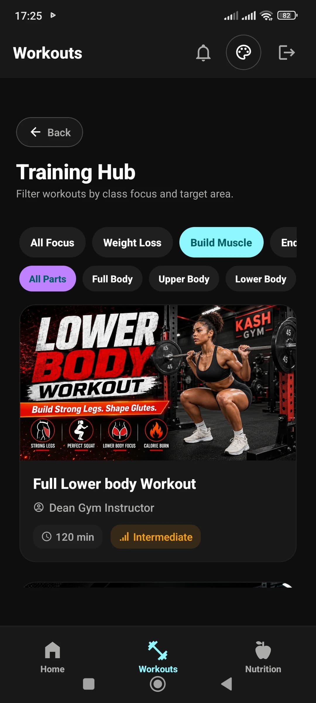 Workout classes Workout classes