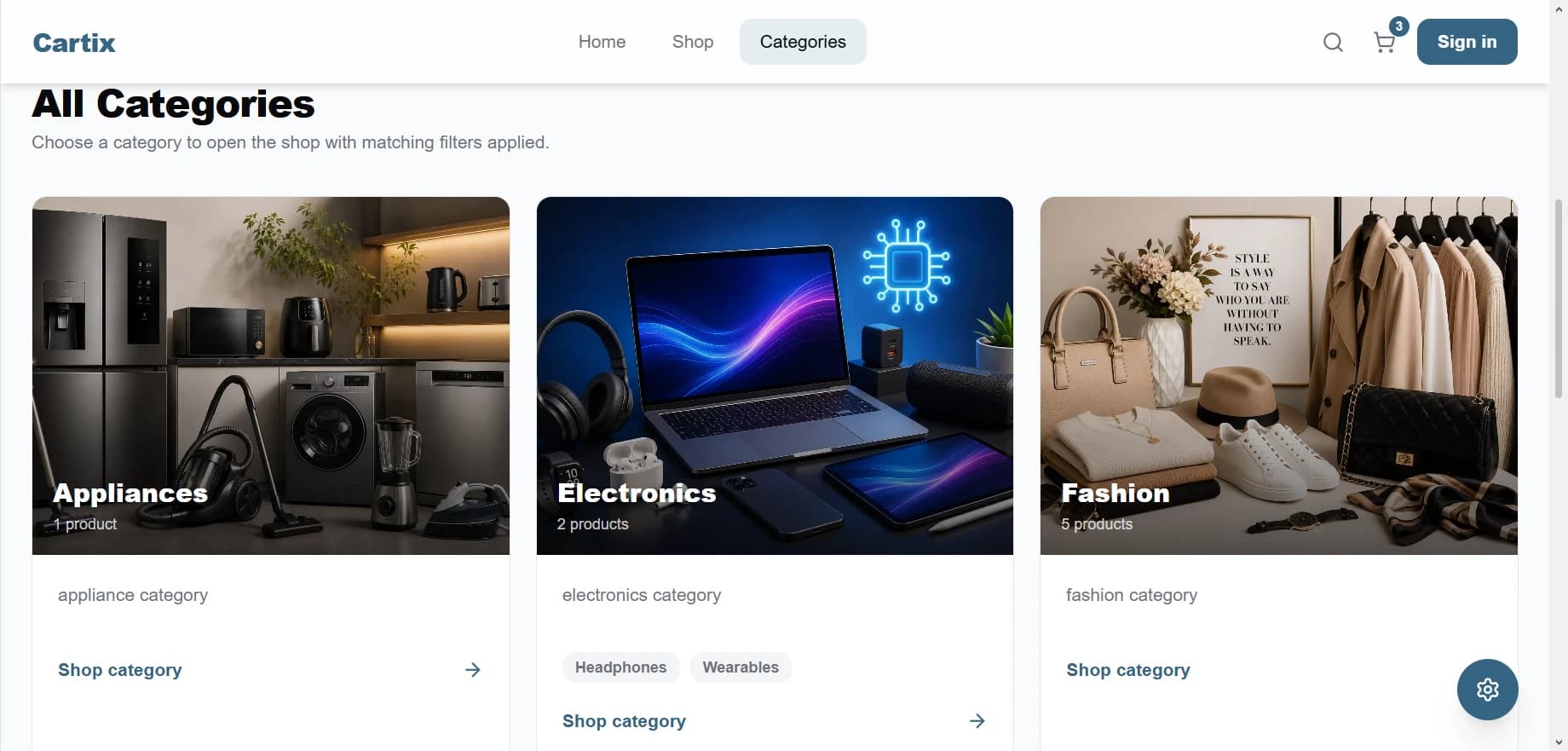 product categories product categories