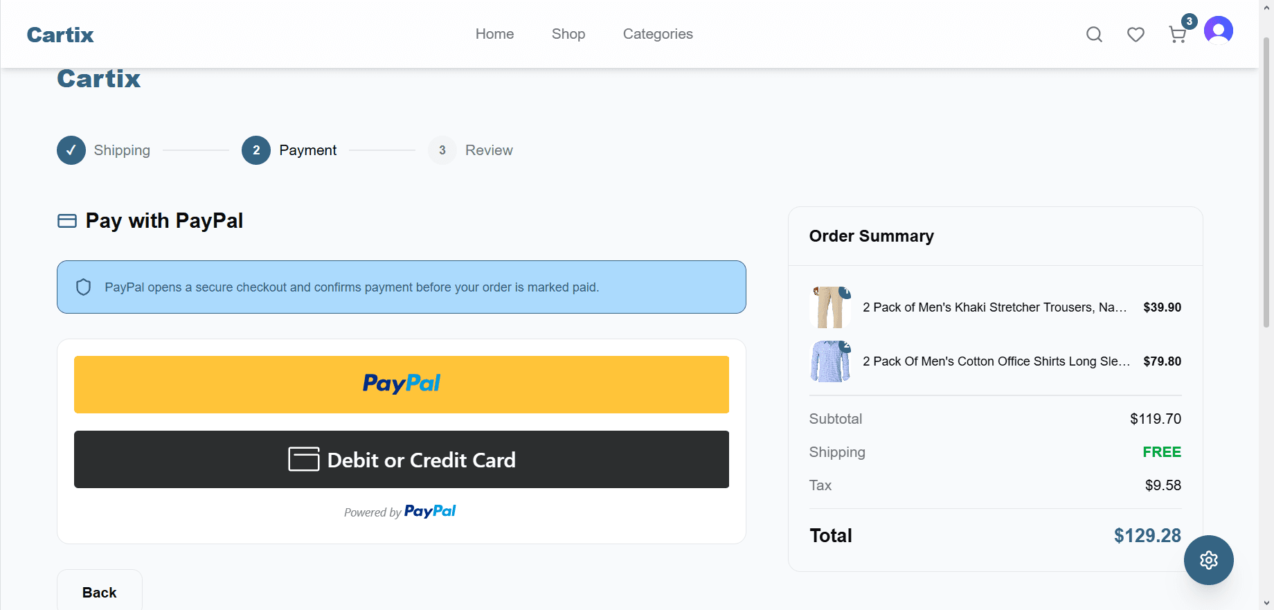 PayPal Intgration