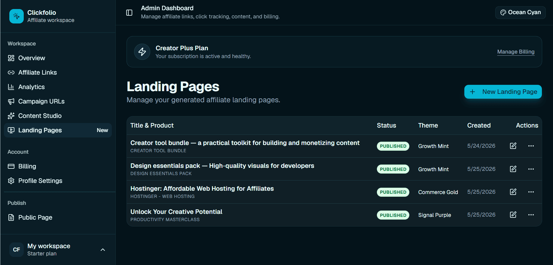 Landing Pages